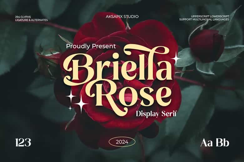 Briella Rose Font Image 1