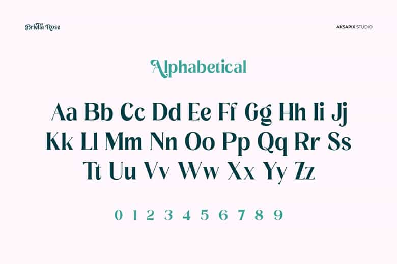 Briella Rose Font Image 3