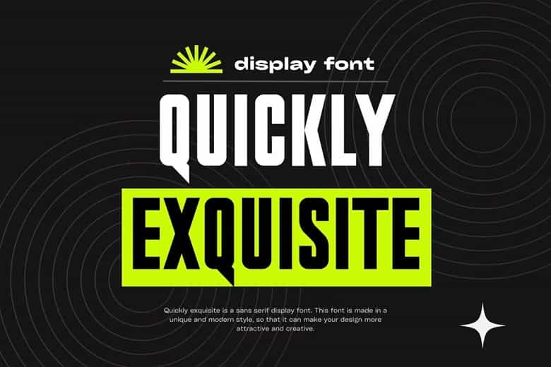 Quickly Exquisite Font Image 1