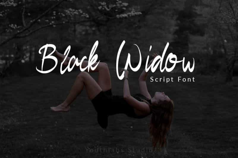 Black Widow Font Image 1