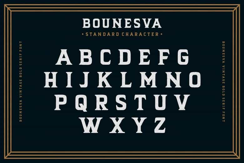 Bounesva Font Image 2