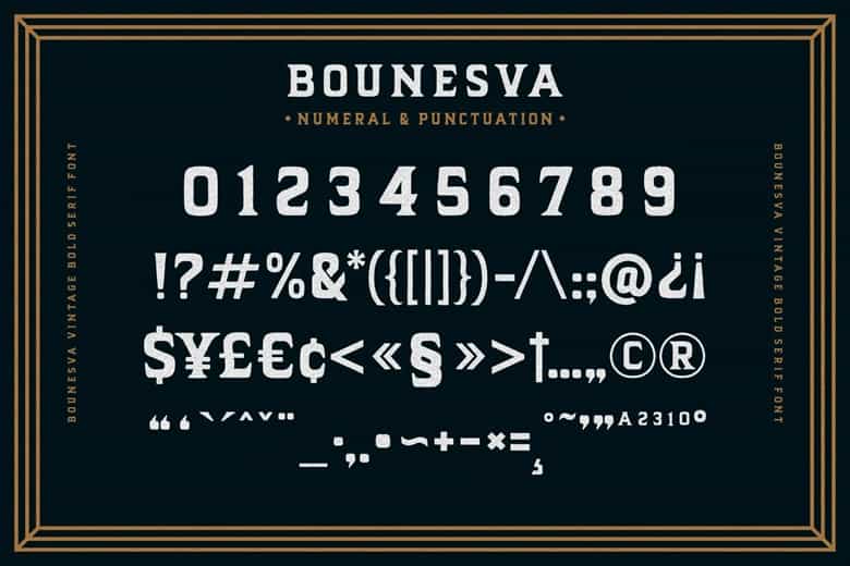 Bounesva Font Image 3