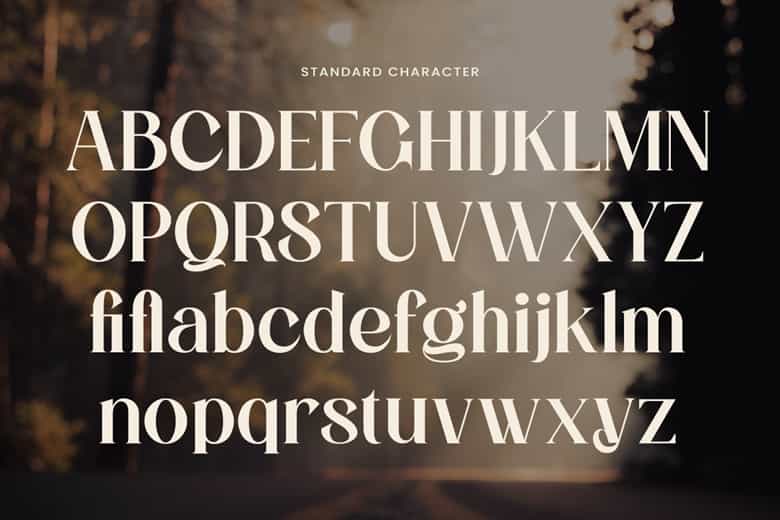 Caltoria Luxury Font Image 2