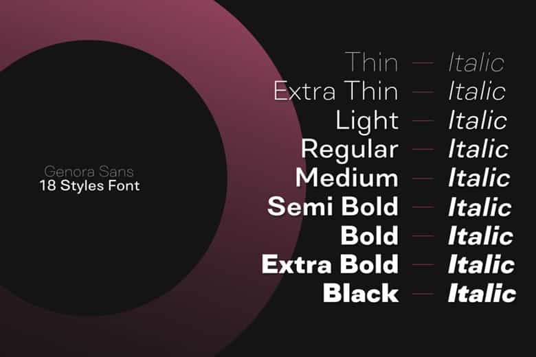 Genora Sans Font Image 2