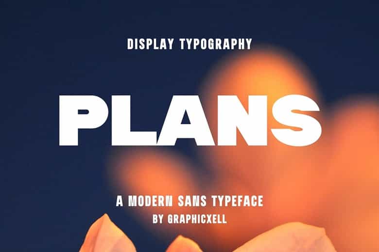 Plans Font Image 1