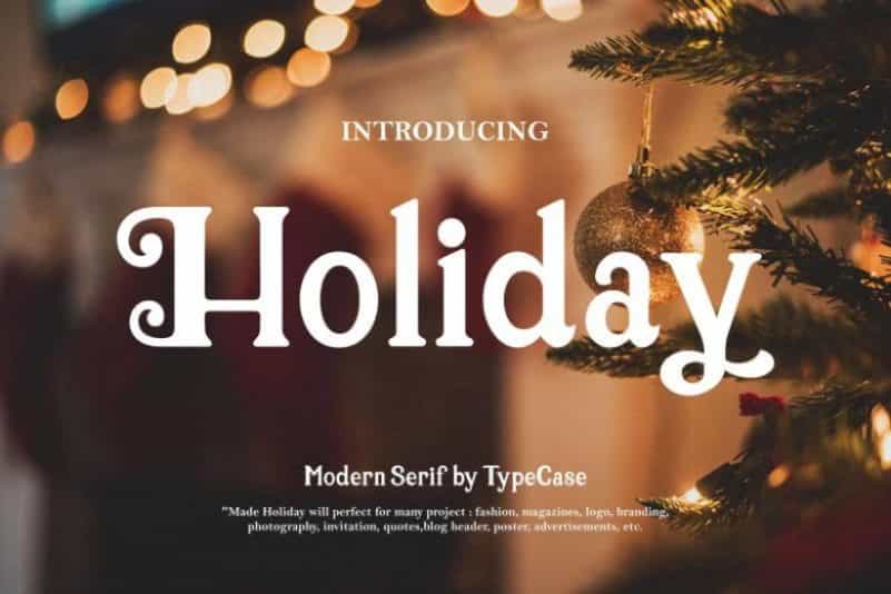 Holiday Font Image 1