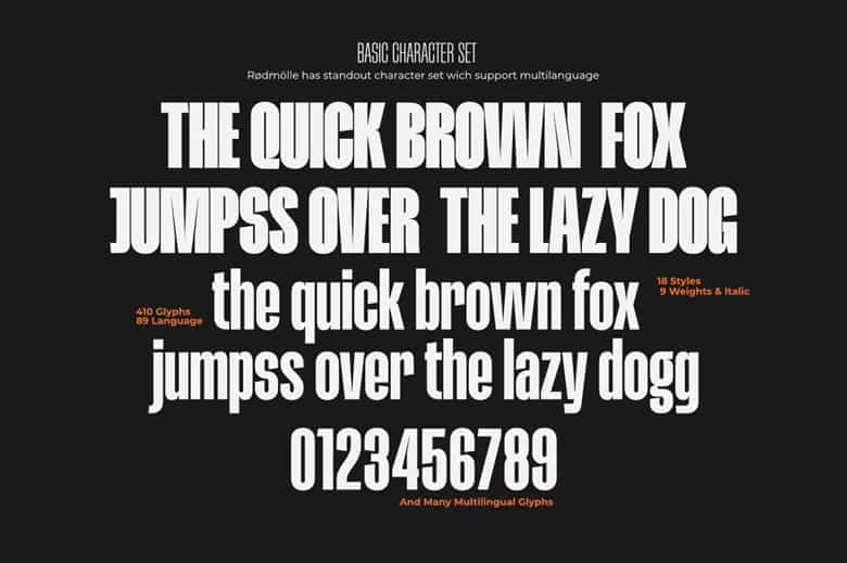 Rodmolle Condensed Font Image 3