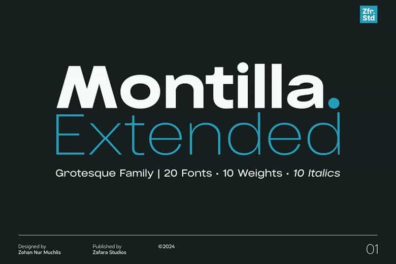 Montilla Extended Font Image 1