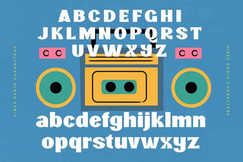 Vibes Radio Font Image 2