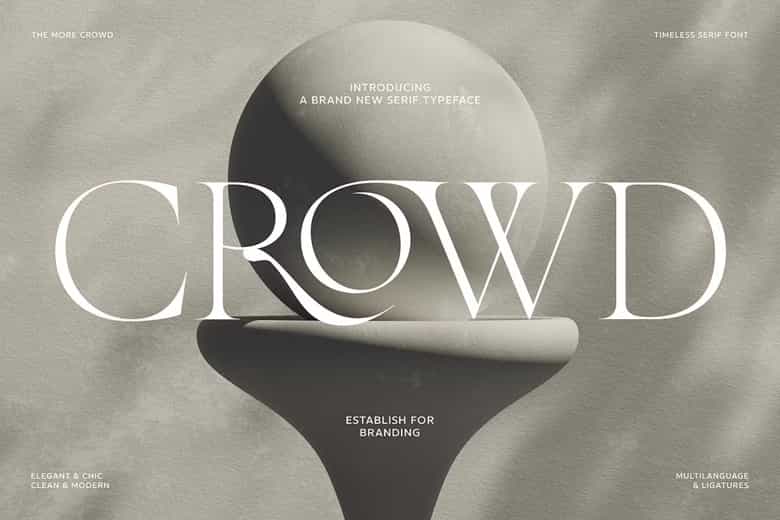The More Crowd Font Image 1