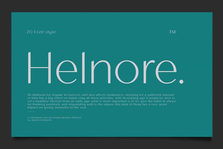 Helnore Font Image 1