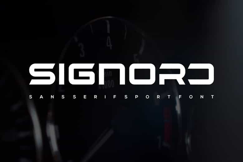 Signord Font Image 1