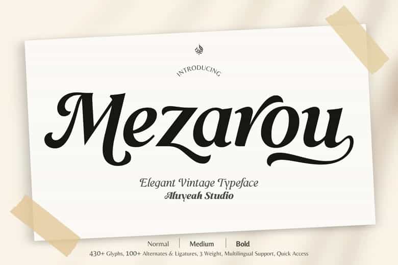 Mezarou Font Image 1