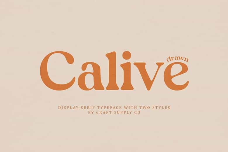 Calive Drawn Font Image 1
