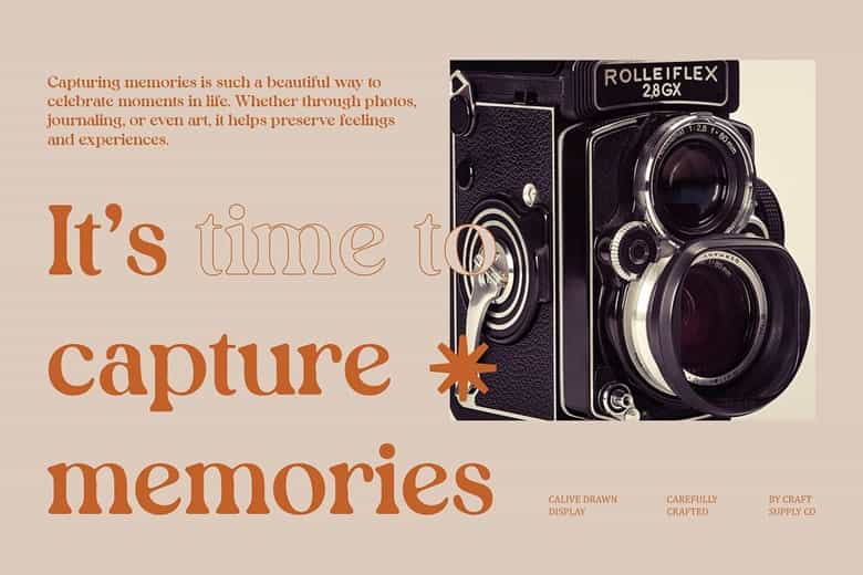 Calive Drawn Font Image 2