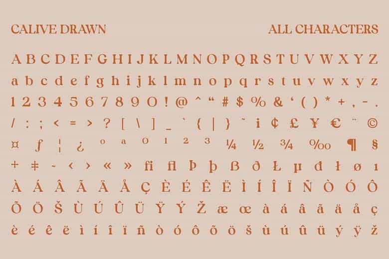 Calive Drawn Font Image 3