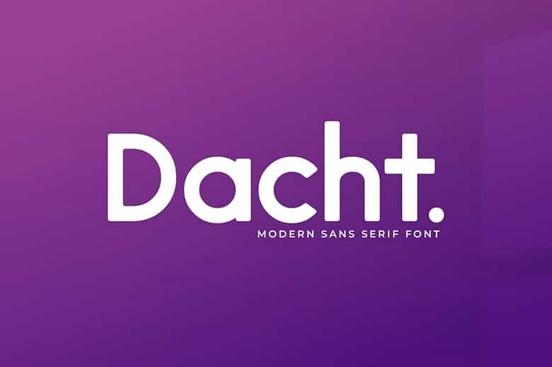 Dacht Font Image 1