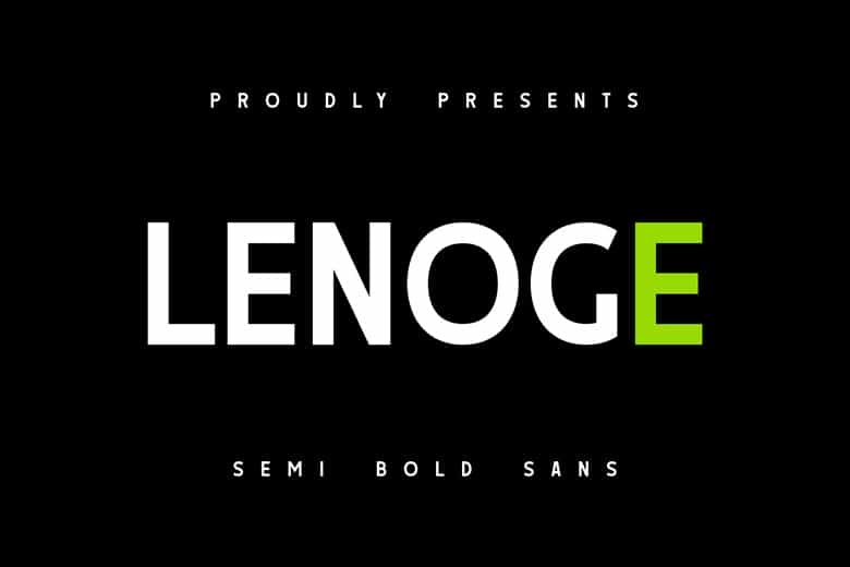 Lenoge Font Image 1