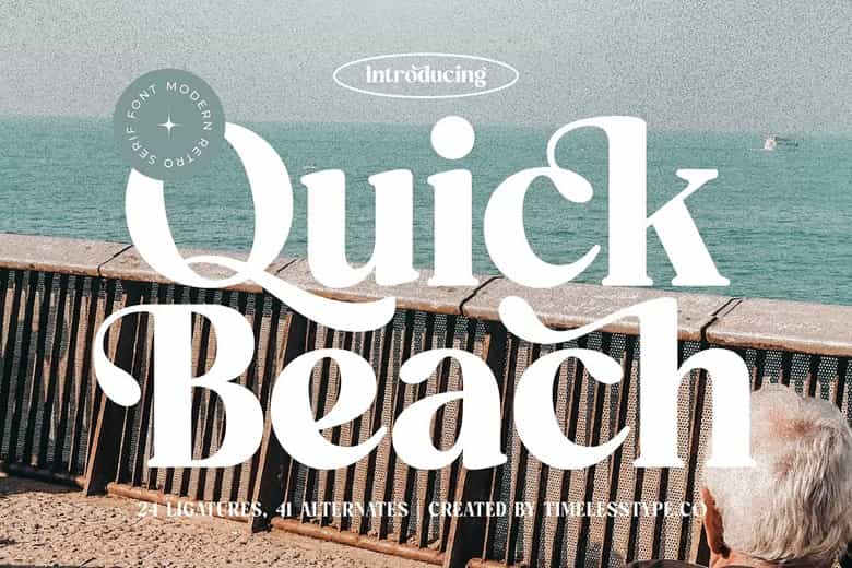 Quick Beach Font Image 1