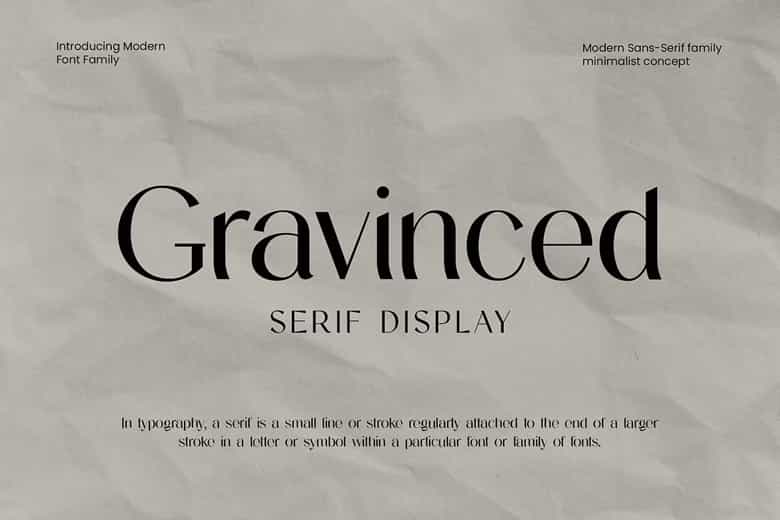 Gravinced Font Image 1