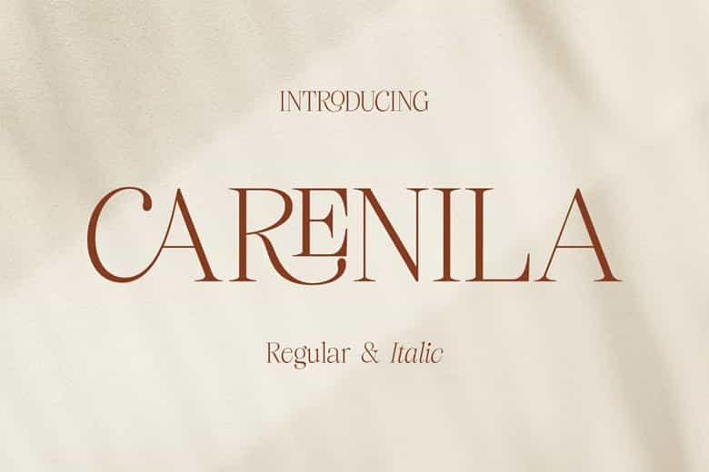 Carenila Font Image 1