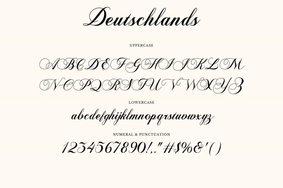 Deutschlands Font Image 3