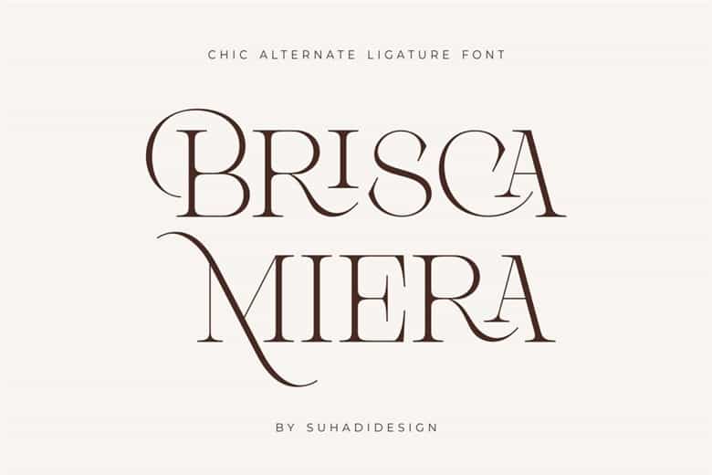 Brisca Miera Font Image 1