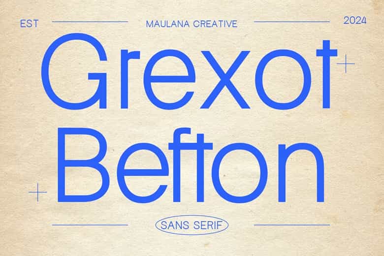 Grexot Befton Font Image 1