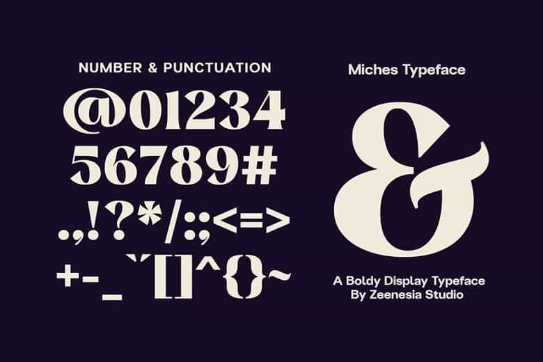 Miches Font Image 4