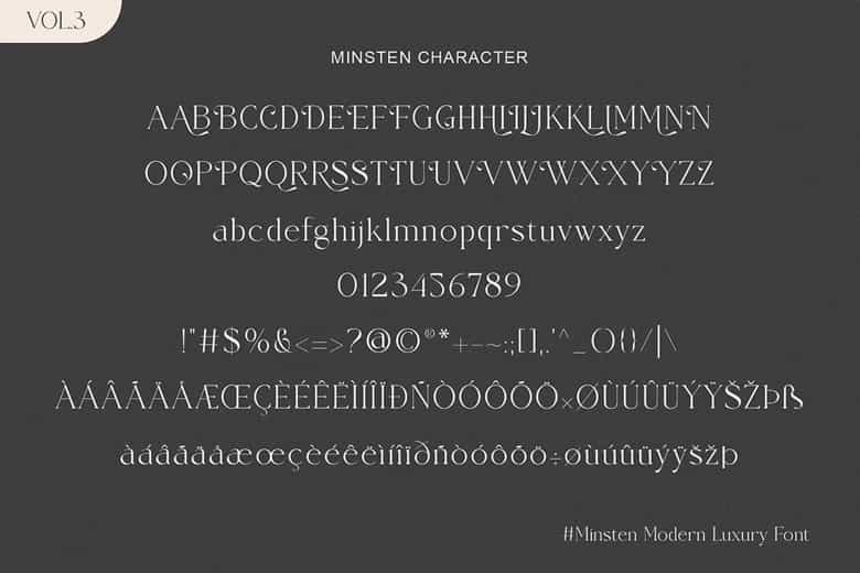 Minsten Font Image 3