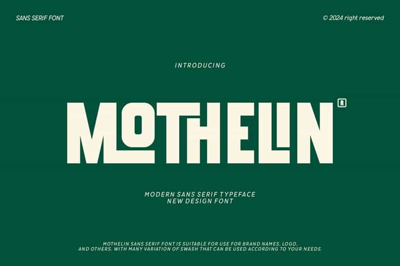 Mothelin Font Image 4