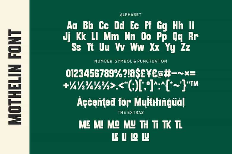Mothelin Font Image 5