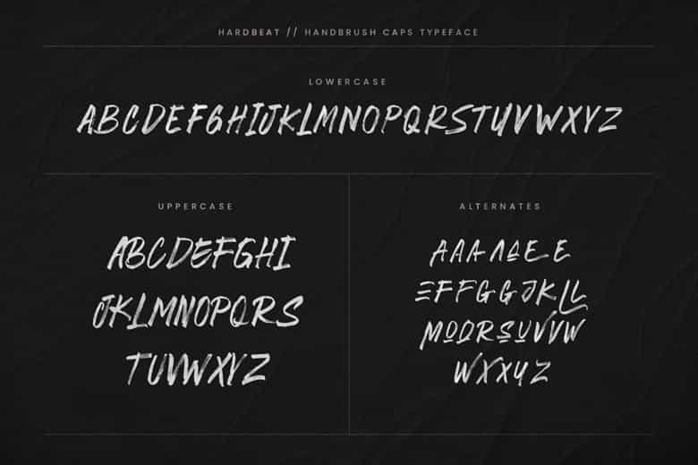 Hardbeat Font Image 5