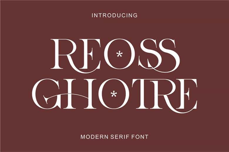 Reossghotre Font Image 1