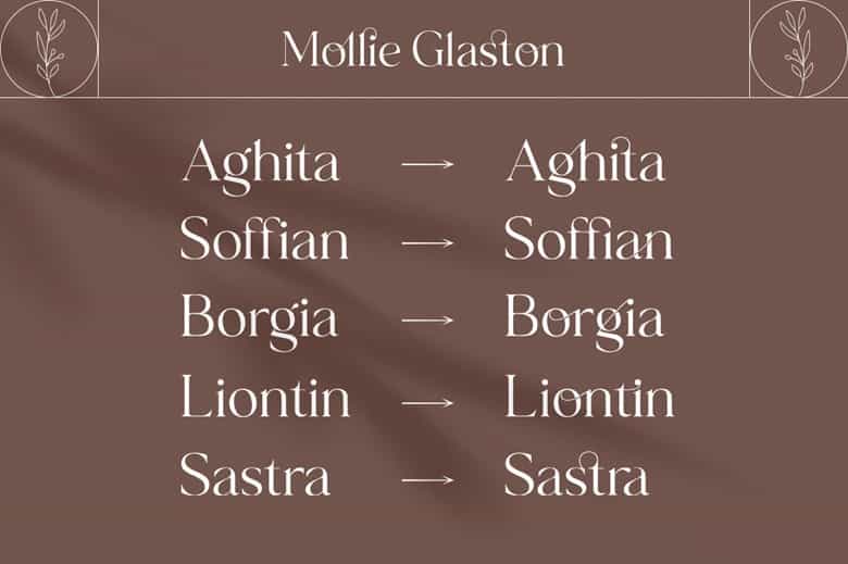 Mollie glaston Font Image 2