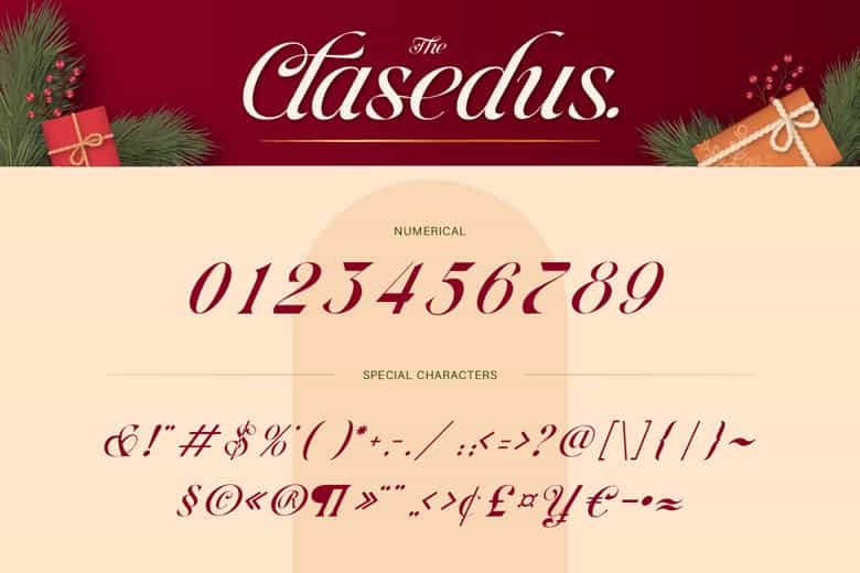 The Clasedus Font Image 3