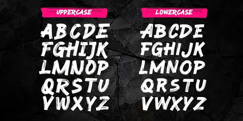 Retro Brush Font Image 3