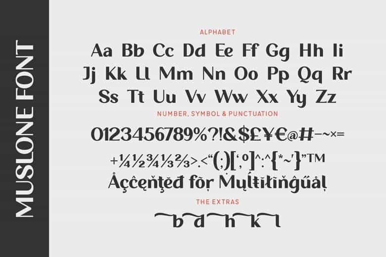 Muslone Font Image 3