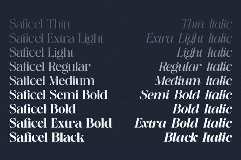 Saficel Font Family Image 2