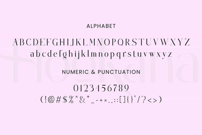 Hookana Font Image 3
