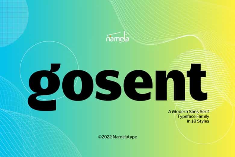 Gosent Font Image 1