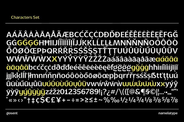 Gosent Font Image 3