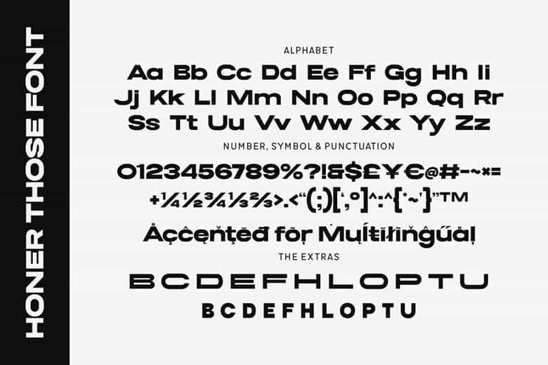 Honer Those Font Image 3