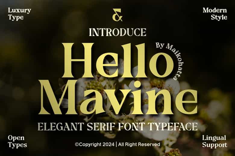 Hello Mavine Font Image 1
