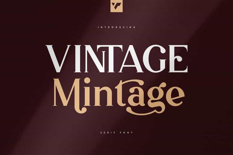 Vintage Mintage Font Image 1