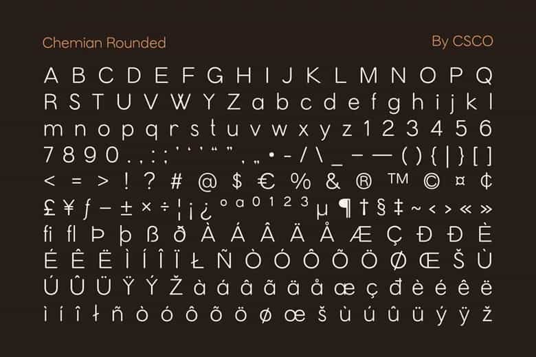 Chemian Rounded Font Image 3