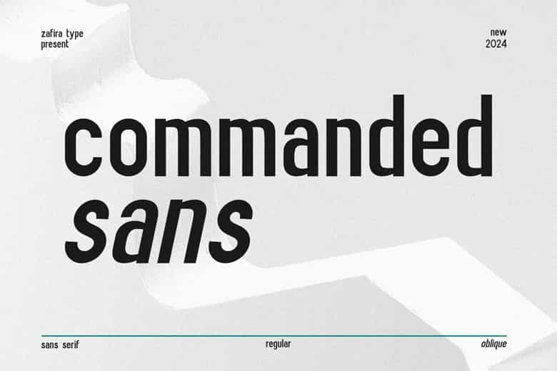 Commanded Sans Font Image 1
