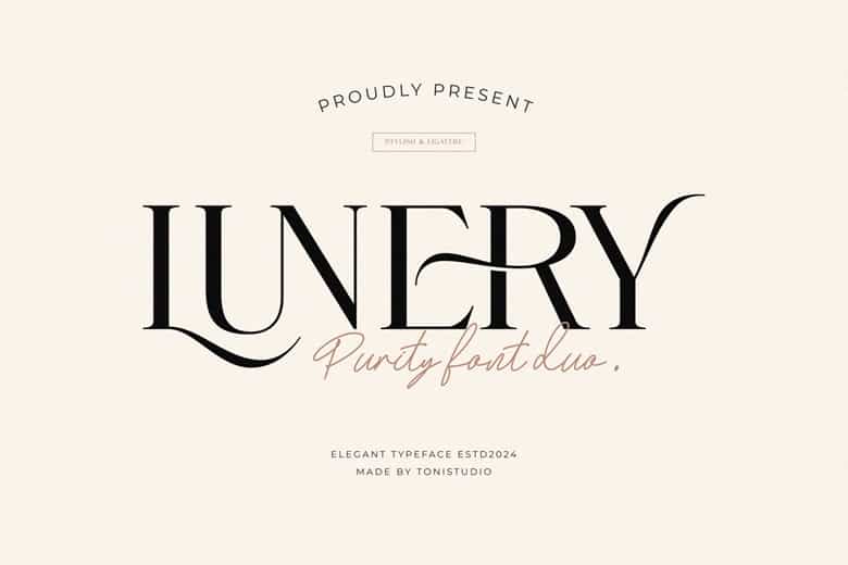 Lunery Purity Font Duo Image 1