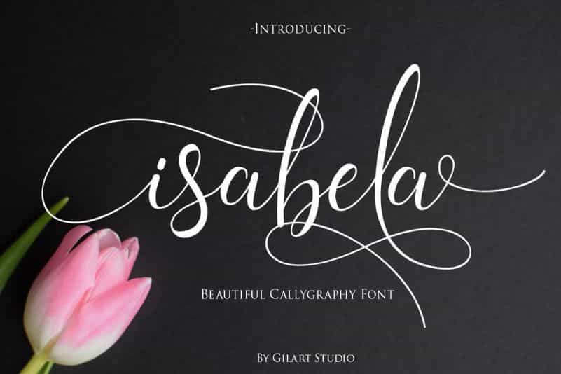 Isabela Calligraphy Font Image 1