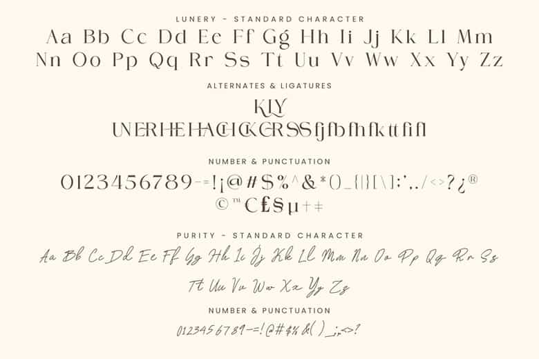 Lunery Purity Font Duo Image 3